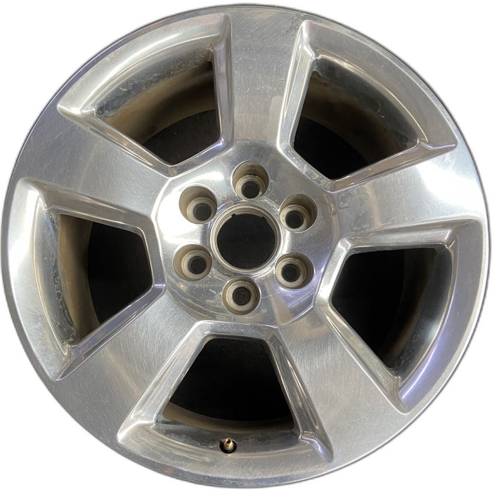 20" SIERRA 1500 PICKUP 19 classic , 20x9, 5 spoke, exposed lug nuts, polished - Front View