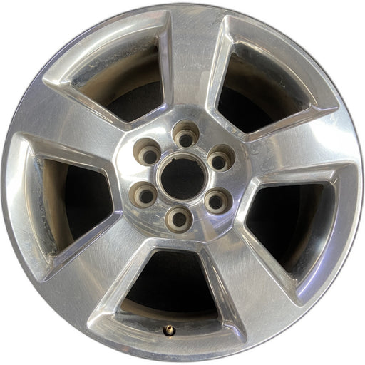 20" SIERRA 1500 PICKUP 19 classic , 20x9, 5 spoke, exposed lug nuts, polished - Front View