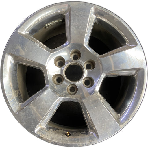 20" SIERRA 1500 PICKUP 19 classic , 20x9, 5 spoke, exposed lug nuts, polished - Front View