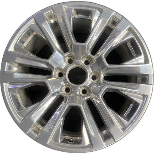 20" SIERRA 1500 PICKUP 19 , 20x9, 12 spoke, V spoke, opt RTL Original OEM Wheel - Front View