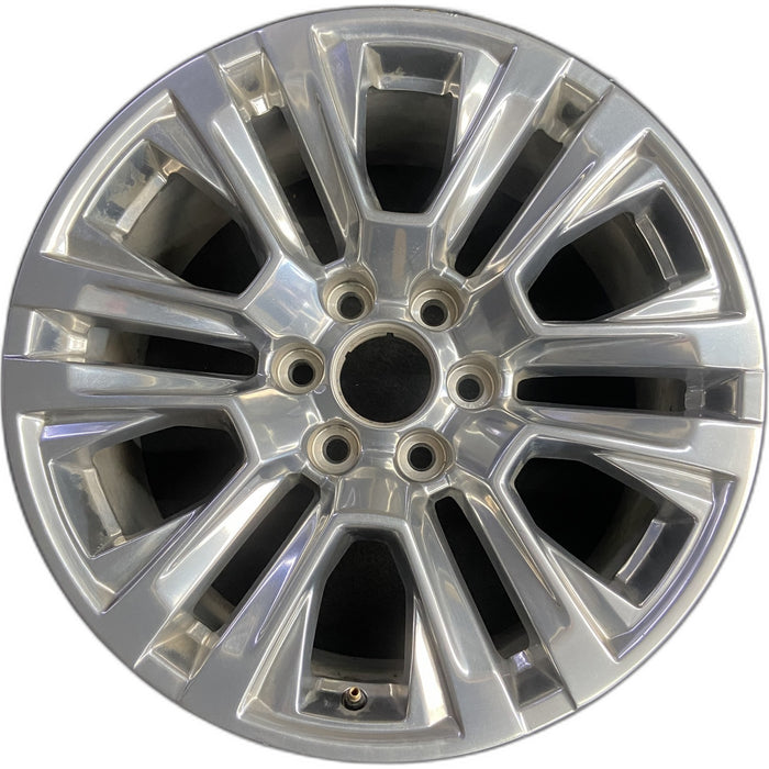 20" SIERRA 1500 PICKUP 19 , 20x9, 12 spoke, V spoke, opt RTL Original OEM Wheel - Front View