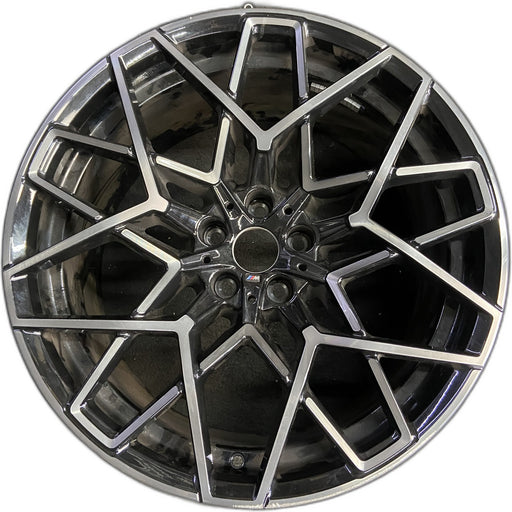 20" M8 23-25 20x9.5, 20 spoke , black Original OEM Wheel Rim - Front View