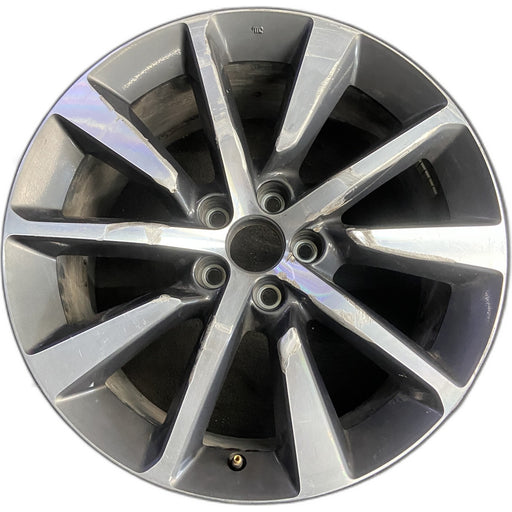 20" MDX 25-26 20x9 , , single spoke, machined dark gray Original OEM Wheel Rim - Front View