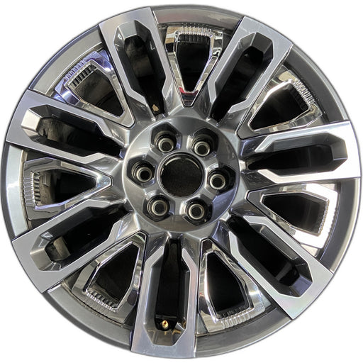 22" SIERRA 1500 PICKUP 24 22x9, open spoke , Original OEM Wheel Rim - Front View