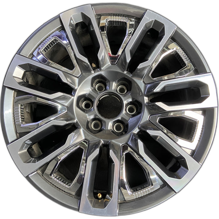 22" SIERRA 1500 PICKUP 24 22x9, open spoke , Original OEM Wheel Rim - Front View
