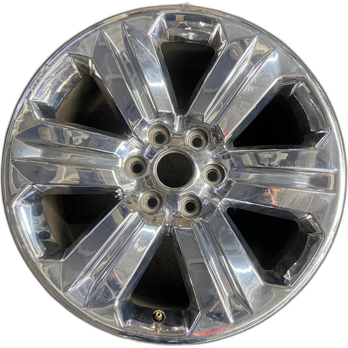 20" FORD F150 PICKUP 18-20 20x8.5, 6 spoke, chrome Original OEM Wheel Rim - Front View