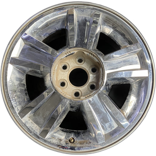 20" AVALANCHE 1500 09-10 20x8.5, 5 spoke, covered lug nuts, grooved spoke - Front View