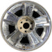 20" AVALANCHE 1500 09-10 20x8.5, 5 spoke, covered lug nuts, grooved spoke - Front View