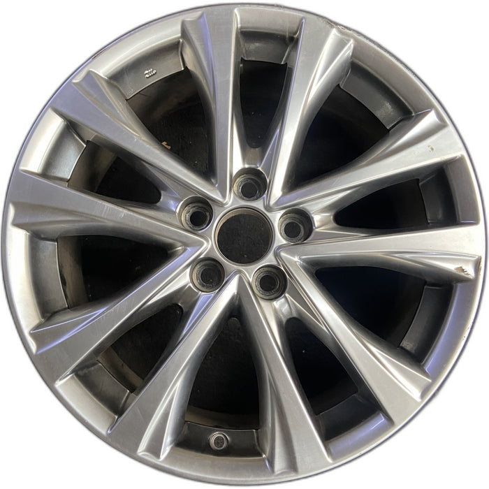 18" RAV4 16-17 18x7.5 , , 5 split spoke Original OEM Wheel Rim - Front View
