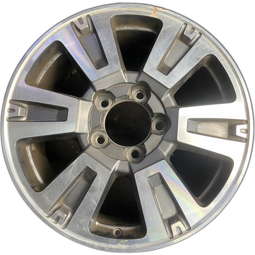 20" TUNDRA 18-21 20x8 , 6 spoke, exposed lug nuts, gray inlay Original OEM - Front View