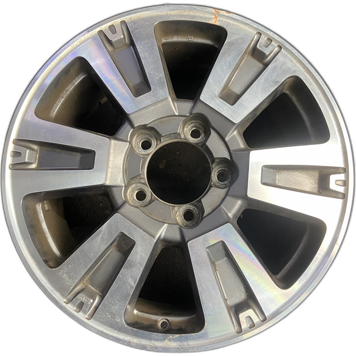 20" TUNDRA 18-21 20x8 , 6 spoke, exposed lug nuts, gray inlay Original OEM - Front View