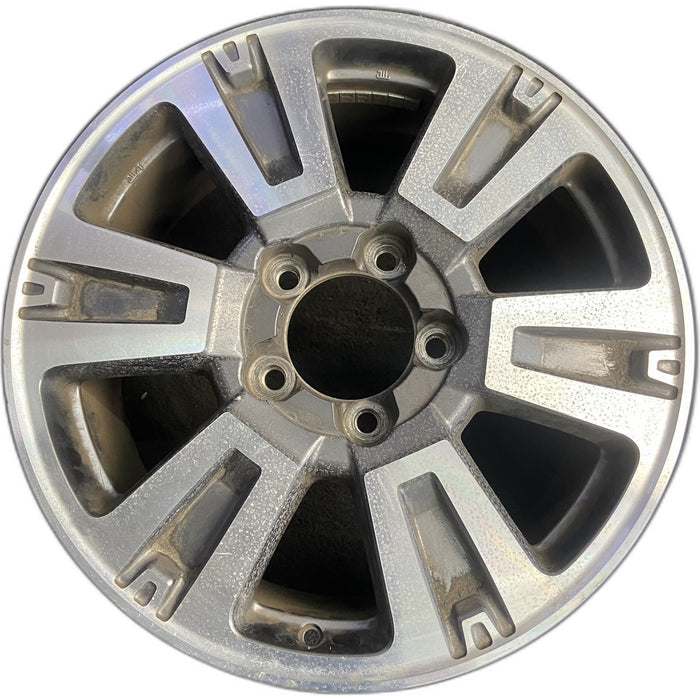 20" TUNDRA 18-21 20x8 , 6 spoke, exposed lug nuts, gray inlay Original OEM - Front View