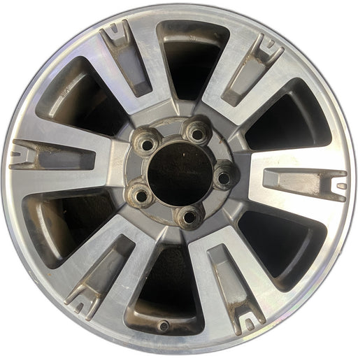 20" TUNDRA 18-21 20x8 , 6 spoke, exposed lug nuts, gray inlay Original OEM - Front View