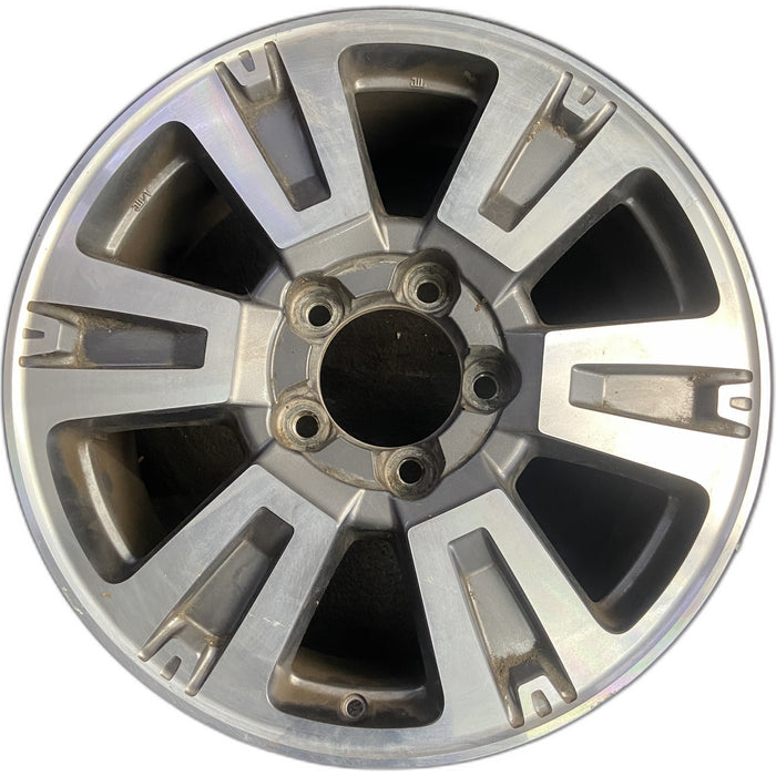 20" TUNDRA 18-21 20x8 , 6 spoke, exposed lug nuts, gray inlay Original OEM - Front View