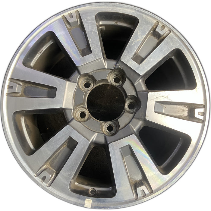 20" TUNDRA 18-21 20x8 , 6 spoke, exposed lug nuts, gray inlay Original OEM - Front View