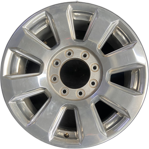 20" FORD F250SD PICKUP 17 20x8 , 8 spoke, polished, 8" center cap, Original OEM - Front View
