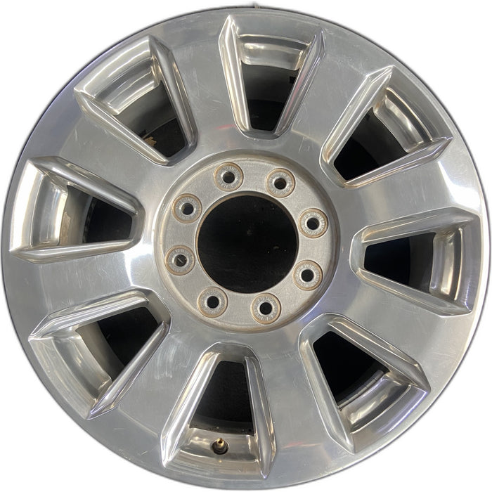 20" FORD F250SD PICKUP 17 20x8 , 8 spoke, polished, 8" center cap, Original OEM - Front View