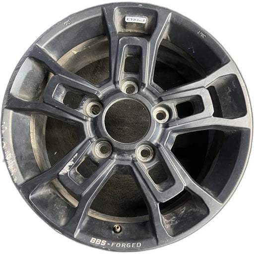18" TUNDRA 19-21 18x8, alloy, 5 spoke, black Original OEM Wheel Rim - Front View
