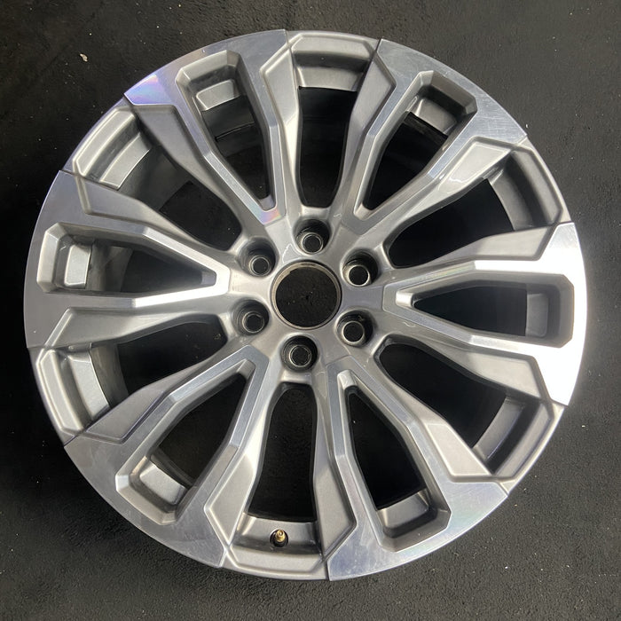 22" YUKON 21-24 22x9, 12 spoke, machined face with gray pockets Original OEM - Additional View