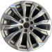 22" YUKON 21-24 22x9, 12 spoke, machined face with gray pockets Original OEM - Front View