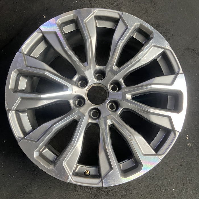 22" YUKON 21-24 22x9, 12 spoke, machined face with gray pockets Original OEM - Additional View