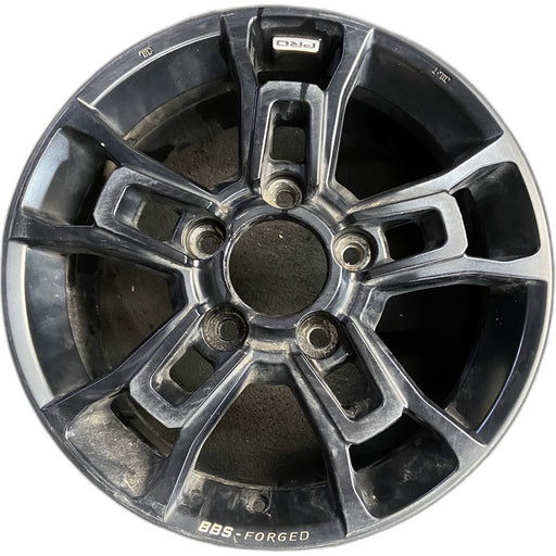 18" TUNDRA 19-21 18x8, alloy, 5 spoke, black Original OEM Wheel Rim - Front View
