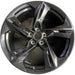 20" CAMARO 19-24 20x9.5, 5 twisted split spoke, black Original OEM Wheel Rim - Front View