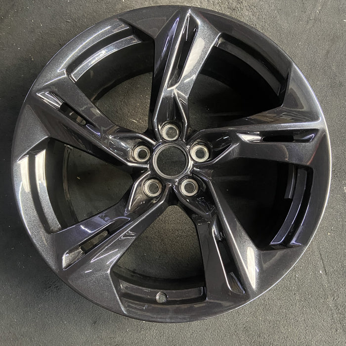 20" CAMARO 19-24 20x8.5, 5 twisted split spoke, black Original OEM Wheel Rim - Additional View