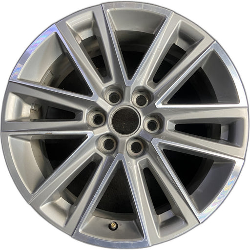 18" TRAVERSE 22-23 18x7.5, silver, 12 spoke Original OEM Wheel Rim - Front View