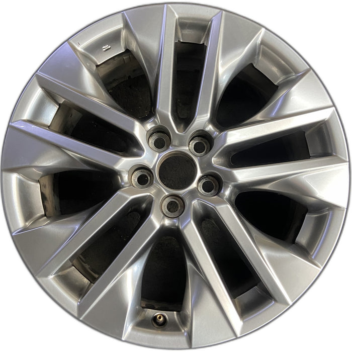 19" RAV4 19-20 19x7.5 , , silver inlay Original OEM Wheel Rim - Front View