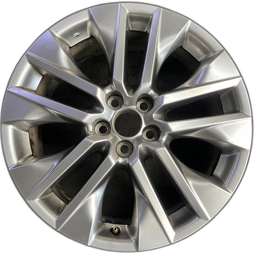 19" RAV4 19-20 19x7.5 , , silver inlay Original OEM Wheel Rim - Front View