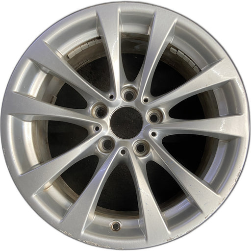 17" BMW 320i 12-13 , 17x7.5 , 5 spoke, V spoke, narrow spoke edge Original OEM - Front View