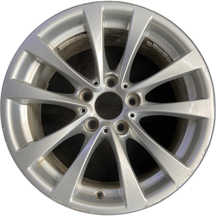 17" BMW 320i 12-13 , 17x7.5 , 5 spoke, V spoke, narrow spoke edge Original OEM - Front View