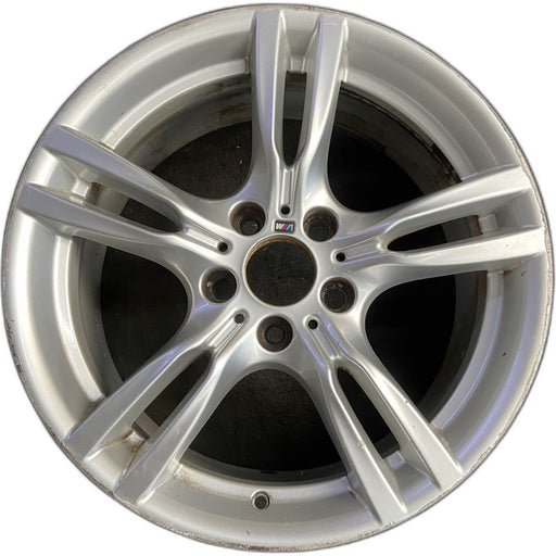 18" BMW 320i 12-13 , 18x8 , 5 spoke, double spoke, arched spoke Original OEM - Front View