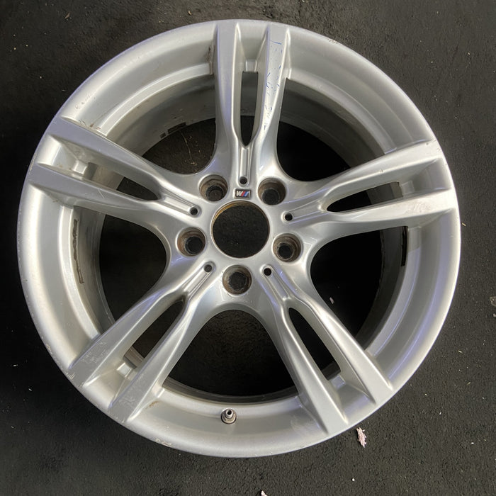18" BMW 320i 12-13 , 18x8.5 , , double spoke Original OEM Wheel Rim - Additional View