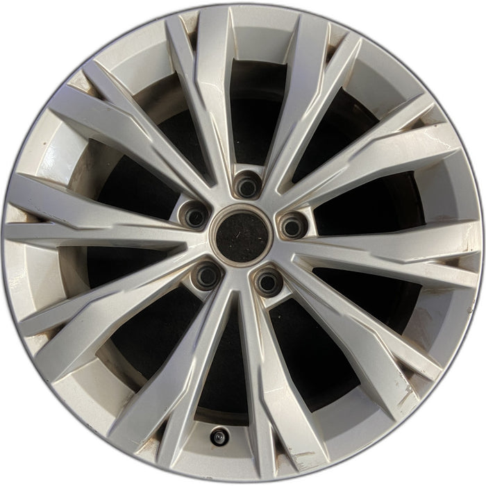 17" TIGUAN 18 17x7 , , split spoke Original OEM Wheel Rim - Front View
