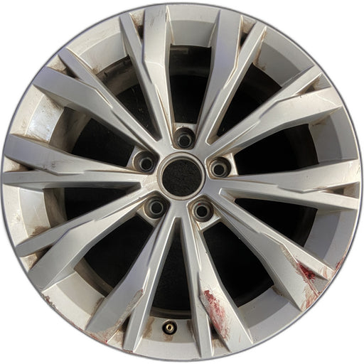 17" TIGUAN 18 17x7 , , split spoke Original OEM Wheel Rim - Front View
