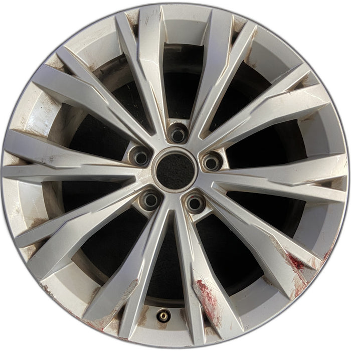 17" TIGUAN 18 17x7 , , split spoke Original OEM Wheel Rim - Front View