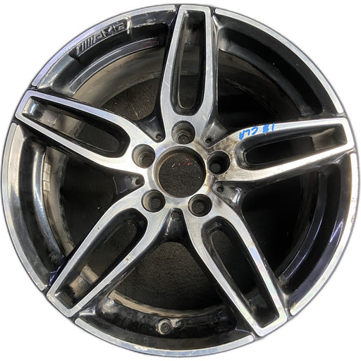 18" MERCEDES CLA-CLASS 17 117 Type, CLA250, 18x7.5, w/AMG, black accents - Front View