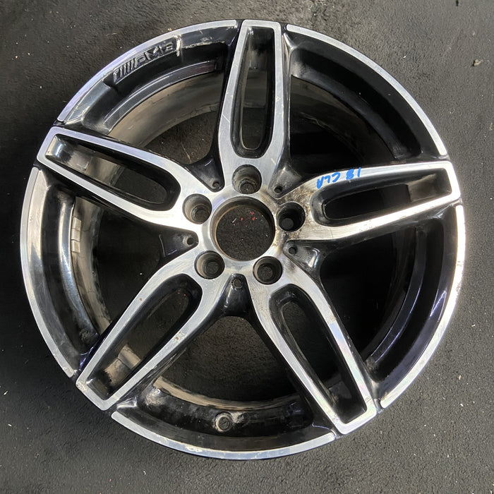 18" MERCEDES CLA-CLASS 17 117 Type, CLA250, 18x7.5, w/AMG, black accents - Additional View