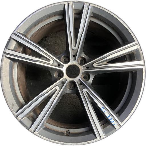19" BMW 330e 21-24 19x8, , V spoke Original OEM Wheel Rim - Front View