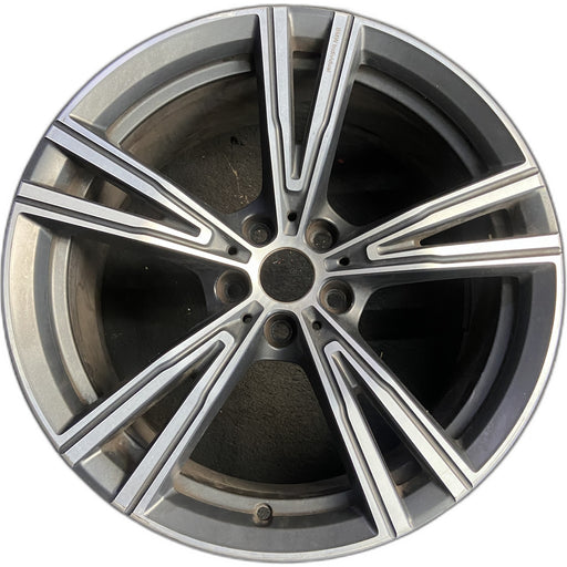 19" BMW 330e 21-24 19x8, , V spoke Original OEM Wheel Rim - Front View