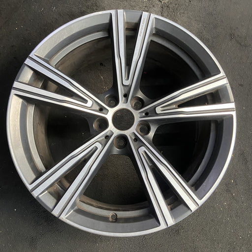 19" BMW 330e 21-24 19x8, , V spoke Original OEM Wheel Rim - Additional View
