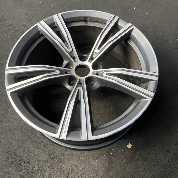 19" BMW 330e 21-24 19x8, , V spoke Original OEM Wheel Rim - View 8