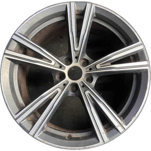 19" BMW 330e 21-24 19x8, , V spoke Original OEM Wheel Rim - Front View
