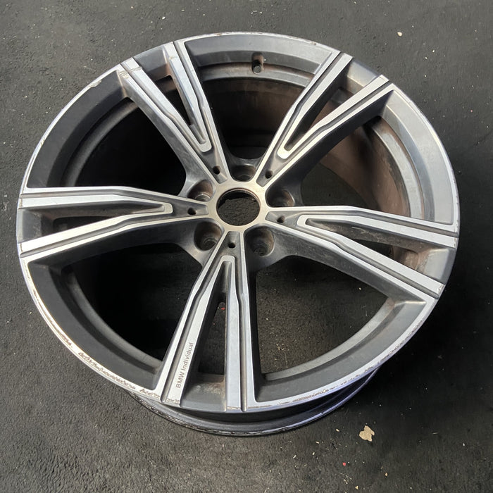 19" BMW 330e 21-24 19x8, , V spoke Original OEM Wheel Rim - View 8