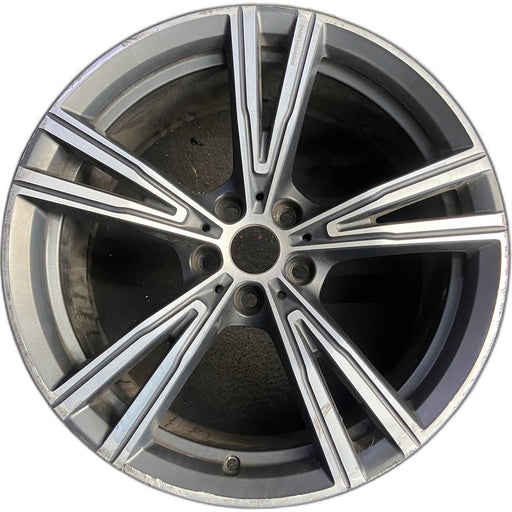 19" BMW 330e 21-24 19x8, , V spoke Original OEM Wheel Rim - Front View
