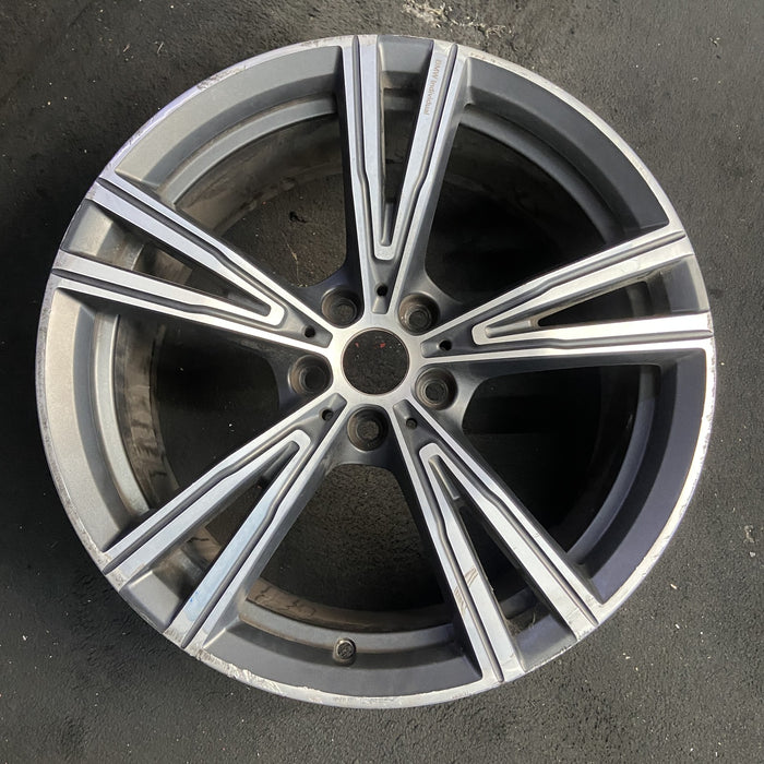 19" BMW 330e 21-24 19x8, , V spoke Original OEM Wheel Rim - Additional View