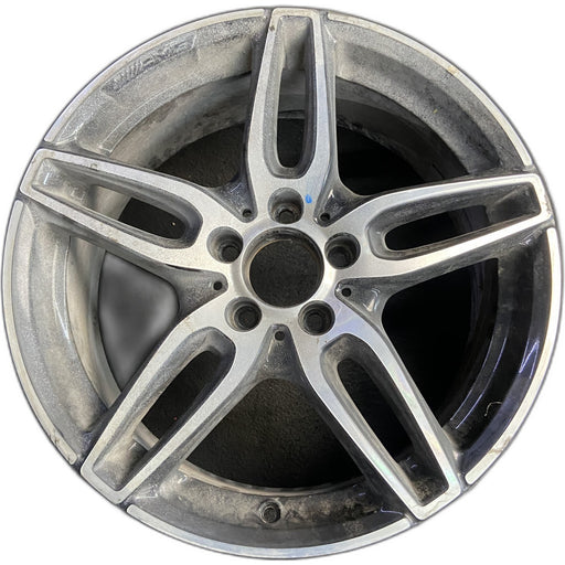 18" MERCEDES CLA-CLASS 17 117 Type, CLA250, 18x7.5, w/AMG, black accents - Front View