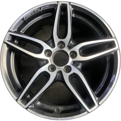 18" MERCEDES CLA-CLASS 17 117 Type, CLA250, 18x7.5, w/AMG, black accents - Front View